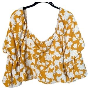 Floral Yellow Mini Dress